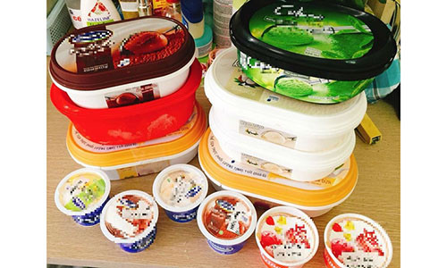 Số kem H.T trúng thưởng của một minigame.