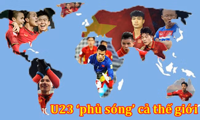 U23 Việt Nam đang phủ sóng trên toàn thế giới.