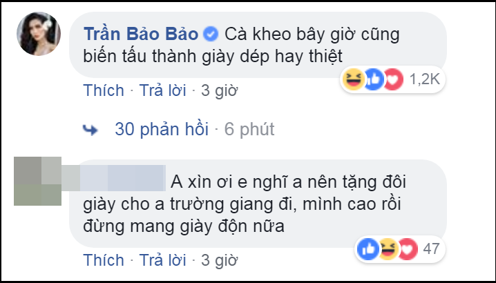 Nổi tiếng với nghề "bóc phốt" đồng nghiệp, BB Trần ngay lập tức nhận ra điều khác lạ. Anh "nhảy" vào bình luận với tinh thần xỏ xiên "không hề nhẹ": "Cà kheo bây giờ cũng biến tấu thành giày dép hay thiệt".