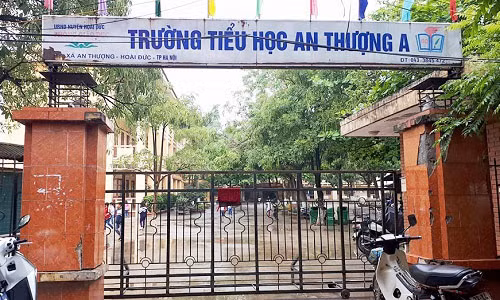 Trường tiểu học An Thượng A, nơi xảy ra vụ việc.