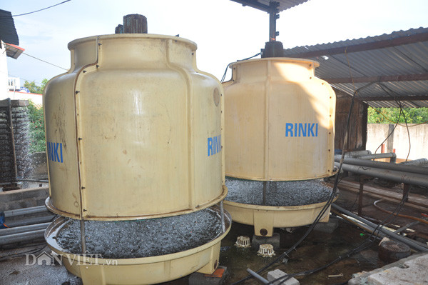 Để có được sản phẩm đá cây đạt chất lượng tốt gia đình bà Ngân đã đầu tư nhiều tỷ đồng để mua sắm máy móc hiện đại về làm đá.