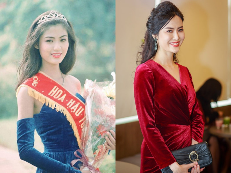 Nhờ chăm chỉ tập luyện yoga, Hoa hậu Việt Nam 1994 - Nguyễn Thu Thủy duy trì vóc dáng thon thả cùng nhan sắc cuốn hút. Cô đang tập trung phát triển công việc MC, biên tập viên và thỉnh thoảng tham gia một số sự kiện.