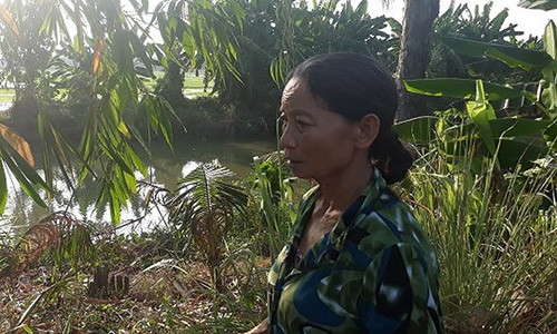 Bà Trần Thị Thanh, người bị Công an huyện Cờ Đỏ triệu tập.