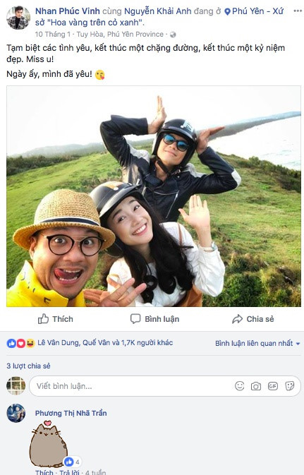 Cho tới việc Nhã Phương thường xuyên thích trên các bức ảnh của Nhan Phúc Vinh.