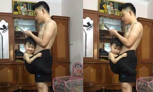 “Phat sot'' voi em be thich chui vao quan bo ngoi moi chiu ngu