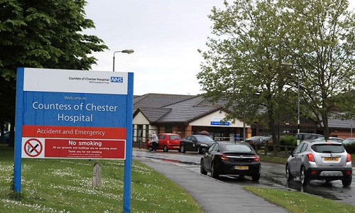 Bệnh viện The Countess of Chester nơi "nữ y tá tử thần" làm việc. Ảnh: Telegraph