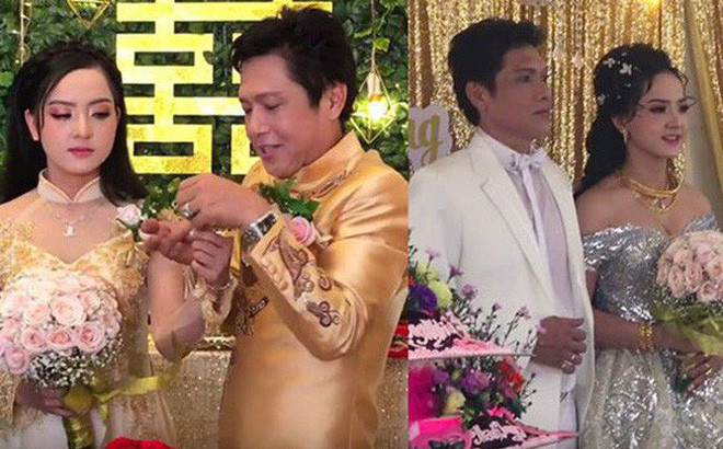 Sau khi hình ảnh và clip livestream của đám cưới được chia sẻ trên mạng xã hội, nhiều khán giả tò mò về thân thế bà xã kém nghệ sỹ cải lương nổi tiếng hơn 2 giáp tuổi.