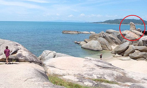 Đá Hin Ta – hay Đá Ông – trên đảo Koh Samui, Thái Lan.