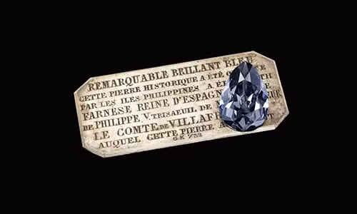 Viên kim cương Farnese Blue sắp được bán đấu giá.
