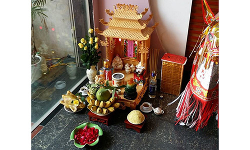 Bàn thờ Thần tài. (Ảnh minh họa)