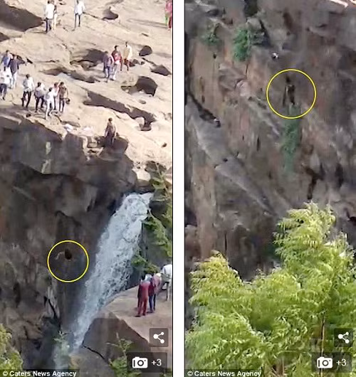 Khoảnh khắc người đàn ông ngã từ độ cao 50 mét.