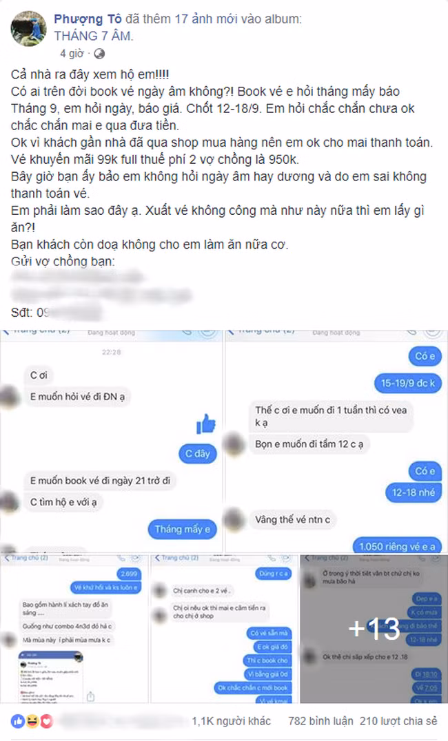 Co gai ta hoa khi dat ve may bay nhung khach doi bay theo lich am