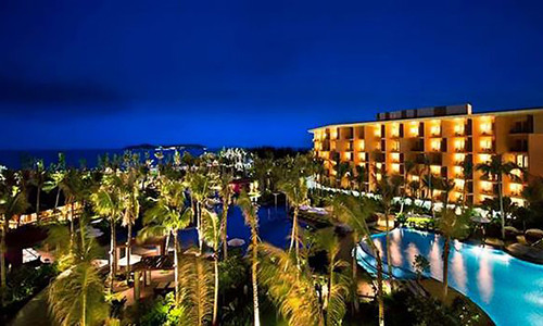 Khách sạn Qianjin Yeye thuê ở Tam Á, đảo Hải Nam, Trung Quốc.