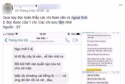 Đoạn tin nhắn đang được chị em rần rần chia sẻ trên mạng.