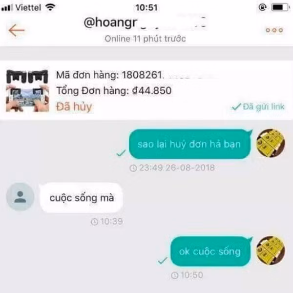 Chu shop online “can loi” vi nhung pha huy don hang 1-0-2