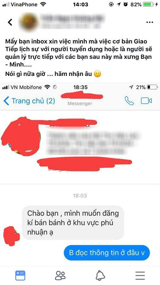 Ung vien bi loai vi nhan tin xung ban - minh khi di xin viec