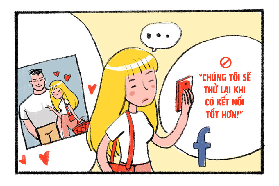 Câu nói “trên đời này cái quái gì cũng có thể xảy ra” luôn đúng. Đó là khi bạn tình cờ gặp người nổi tiếng khi đang đi mua sắm, rút hết can đảm mới dám xin chụp cùng người ta kiểu ảnh, chỉnh sửa qua nghìn lớp filter để ai cũng đẹp “lồng lộn” mà đến khi đăng ảnh lại hết 3G/4G.