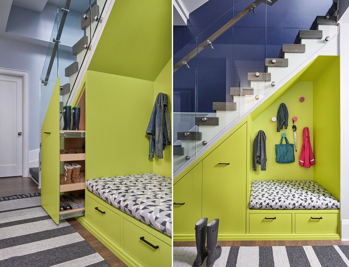 Phòng ngủ Khéo léo tận dụng gầm cầu thang, bạn có thể biến “góc chết” này thành một phòng ngủ nhỏ nhắn, xinh xắn.