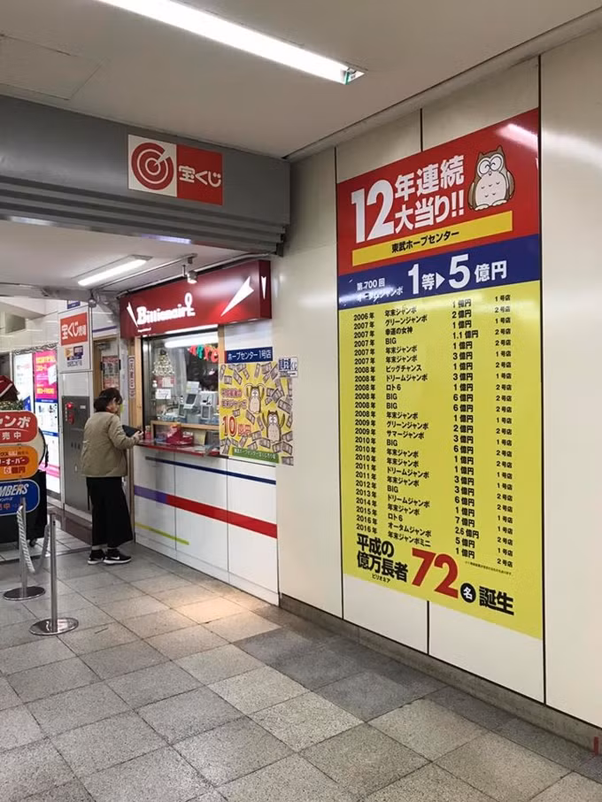 Cua hang ve so moi nam cung cap cho Nhat Ban 1 trieu phu