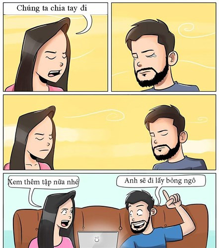 Những giận hờn sẽ nhanh chóng được xóa khi cùng nhau xem thêm một tập phim, một bài hát hay món ăn.