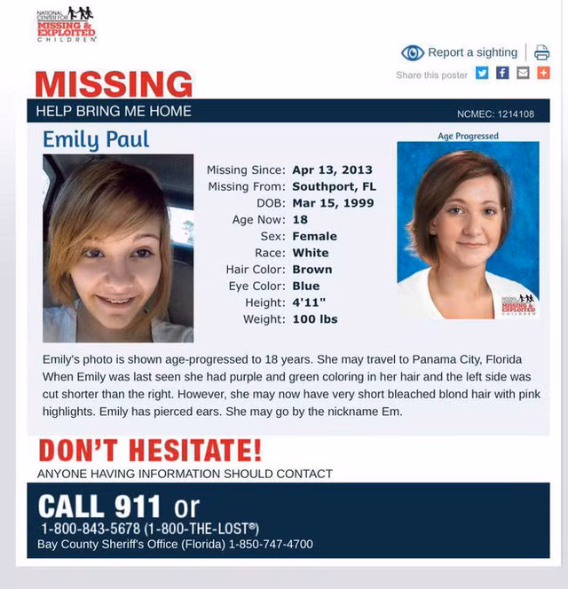 Me ngo ngang khi con gai bien mat khoi nha khong dau vet