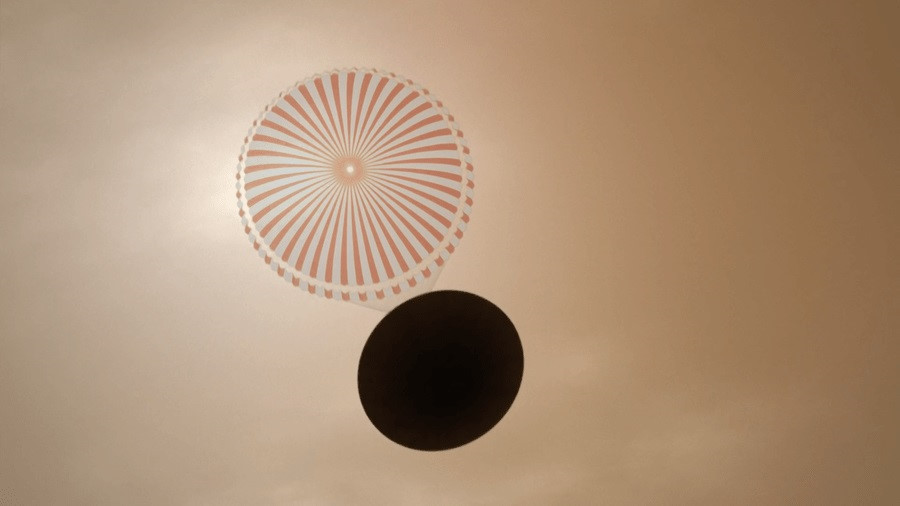 Toàn bộ quá trình rơi của InSight diễn tra trong gần 7 phút, tất cả được tự động hóa. Ảnh minh họa: NASA.