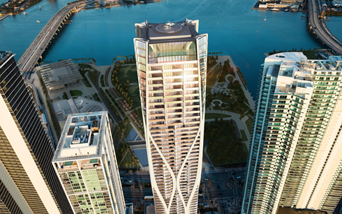 Cao ốc có sân đậu trực thăng trên nóc tòa nhà. Nguồn: Internet.