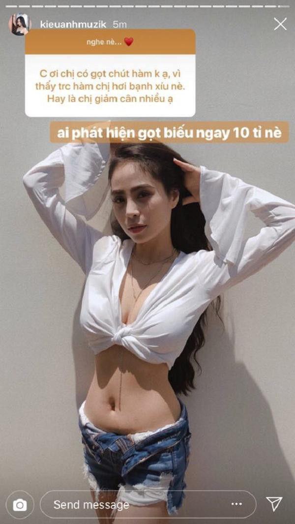 Ca nương Kiều Anh phản pháo rất 'cứng' khi bị nghi ngờ gọt hàm.