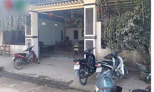 Hiện trường nơi xảy ra án mạng.