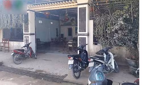 Hiện trường nơi xảy ra án mạng.