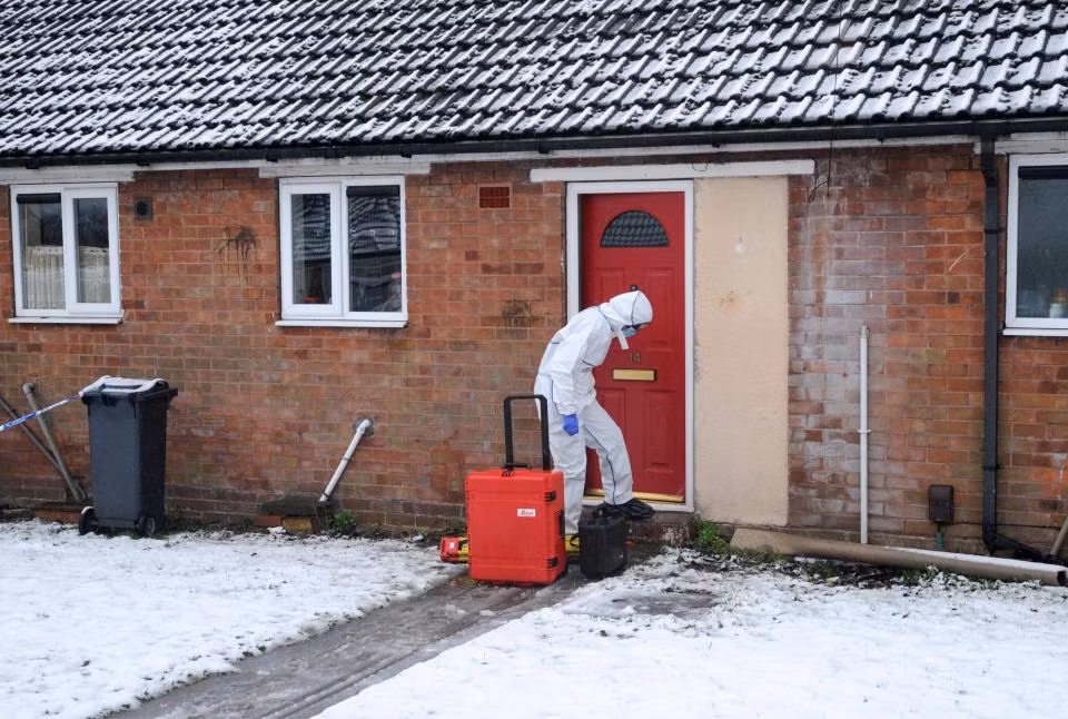 Ngôi nhà nơi xảy ra vụ việc thương tâm tại Brownhills.