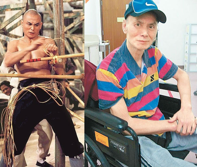 Hình ảnh trái ngược xưa và nay của ngôi sao một thời.