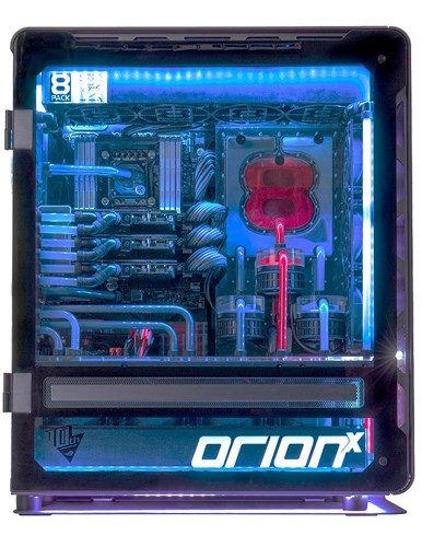 8. Máy chơi game trị giá 30.000 USD được chế tạo và điều chỉnh bởi bộ xử lý 8GHz nổi tiếng, có bộ xử lý Intel i7-6950X 4.4 GHz, ba card đồ họa NVIDIA GeForce GTX 1080 8GB.