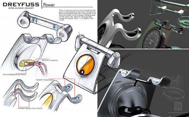 Nhấc máy lên nghe và cúp xuống khi từ chối cuộc gọi, một tính năng cổ điển của điện thoại để bàn. Các chi tiết đều được giản tiện mà vẫn đảm bảo được khả năng tiện ích.