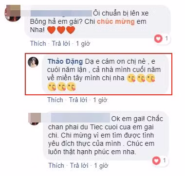 Rất nhiều người thân, bạn bè và fan đã gửi lời chúc đến Đặng Thu Thảo.