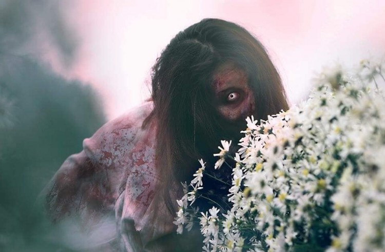 Khiep via voi anh zombie ben cuc hoa mi