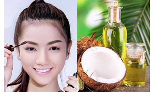 Cách làm lông mày dài và đậm hơn với dầu dừa hiệu quả (Ảnh: Internet)