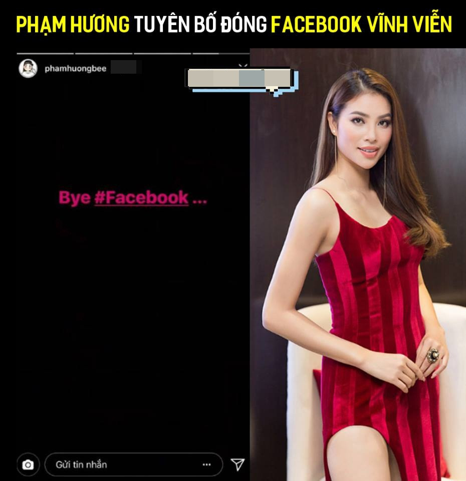 Cư dân mạng phát hiện ra hoa hậu sử dụng Facebook cá nhân "Huong Pham" để bình luận trên chính fanpage của mình.