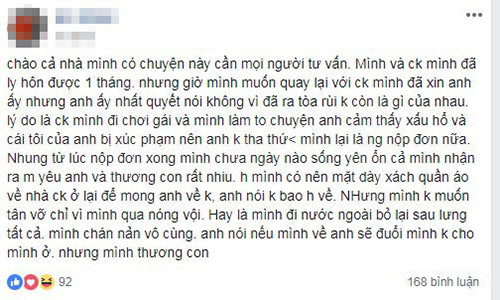 Vo ra suc niu keo nguoi chong ngoai tinh nhung nhan cau tra loi dau don