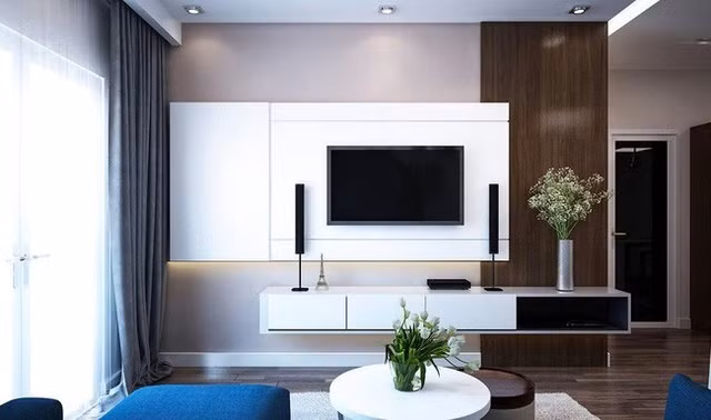 Để tiết kiệm diện tích, bạn nên bố trí bộ bàn ghế sofa và bàn ăn về hai phía để lấy không gian đi lại trong nhà.