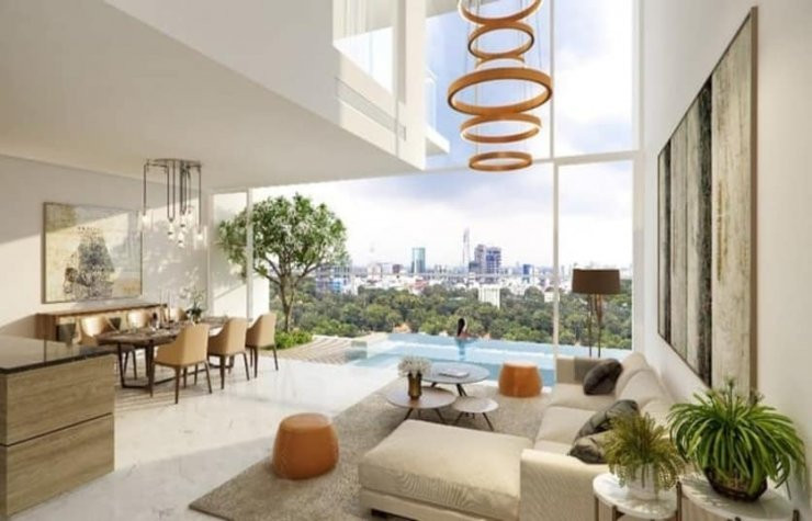 Những căn hộ sang trọng này thuộc Serenity Sky Villas ở Thành phố Hồ Chí Minh với nội thất có sẵn, phòng thay đồ rộng rãi, thang máy cá nhân và hệ thống điện điều khiển mọi thứ từ ánh sáng đến rèm cửa. Tuy nhiên, điểm nổi bật của những căn nhà trong mơ này là bể bơi ở ban công.