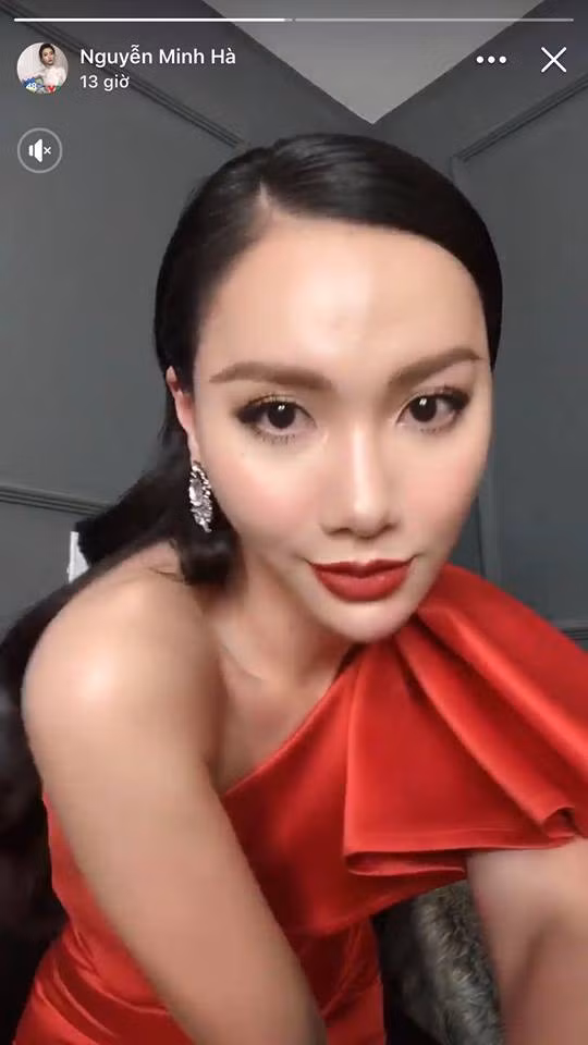 MC Minh Ha lo mat bien dang, cam nhon hoat giua bao scandal