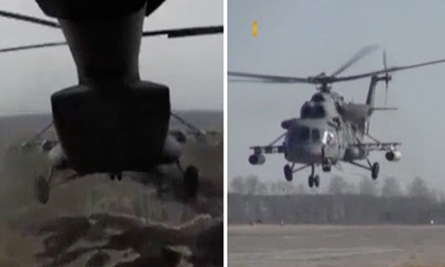 Hai trực thăng ưu việt hàng đầu của Nga tham gia tập trận.