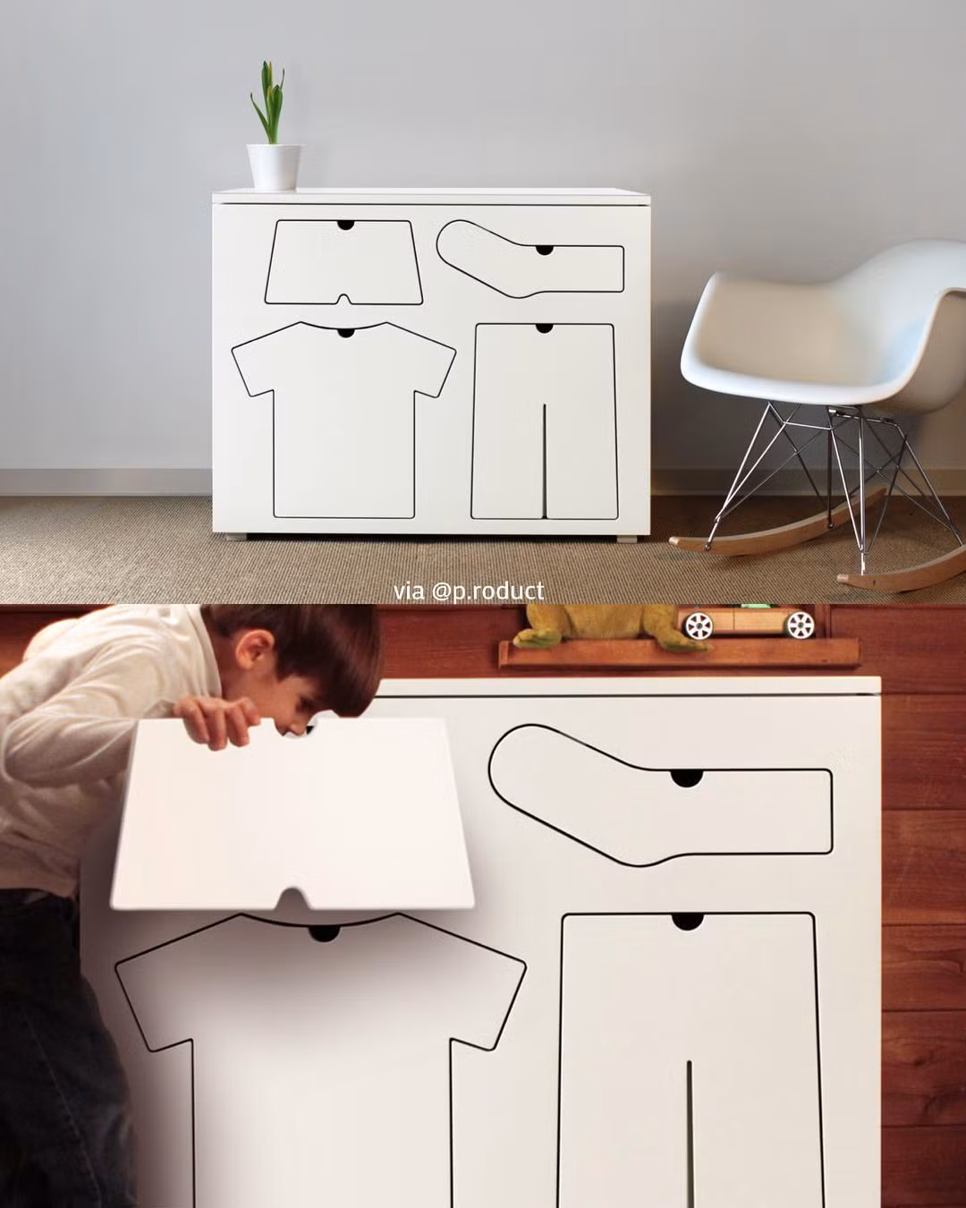 Dễ nhớ ngăn nào cất áo, ngăn nào cất quần,...