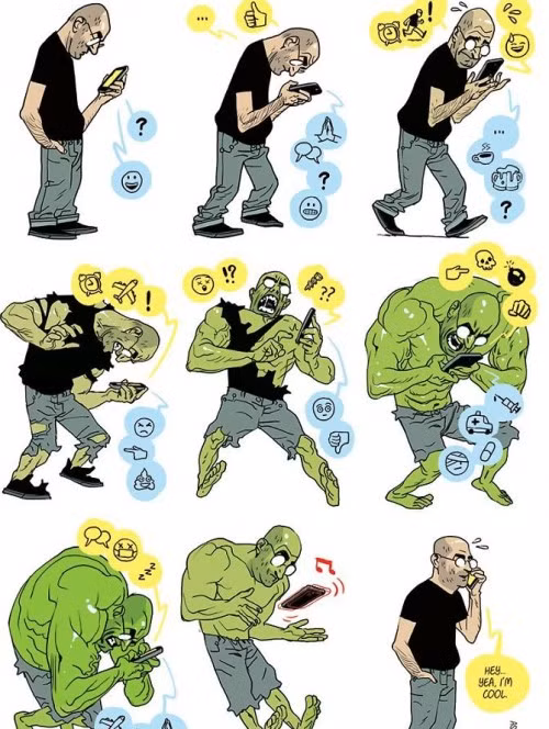 Có một con quái vật trong chúng ta, chế ngự chúng ta và nó thể hiện qua những gì chúng ta nhắn tin, chat chit, bình luận trên mạng xã hội