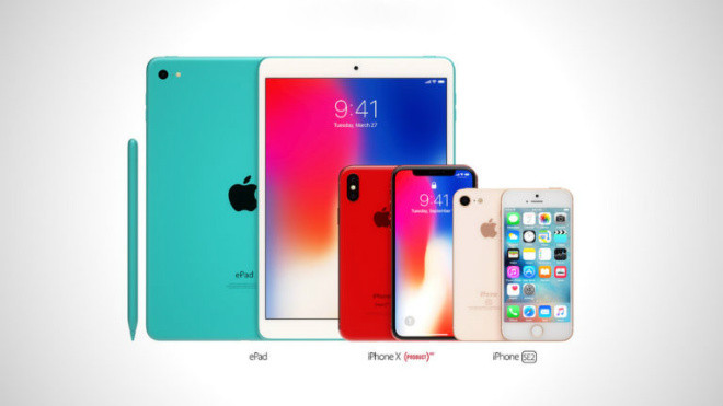 Apple ePad concept bản màu xanh.