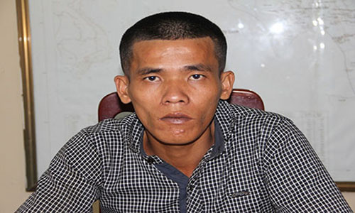 Nguyễn Minh Tâm tại cơ quan điều tra.