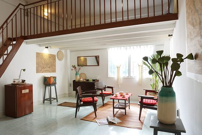 Phòng khách sang trọng, tiện nghi sau cải tạo.