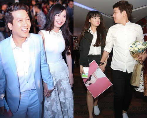 Nhã Phương - Trường Giang tay trong tay ở nhiều sự kiện