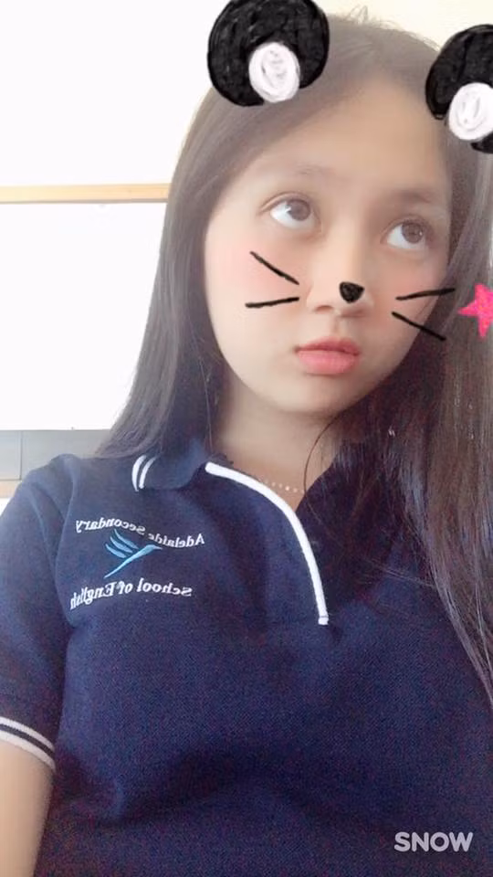 Bảo An sở hữu vẻ đẹp ngây thơ, trong sáng.